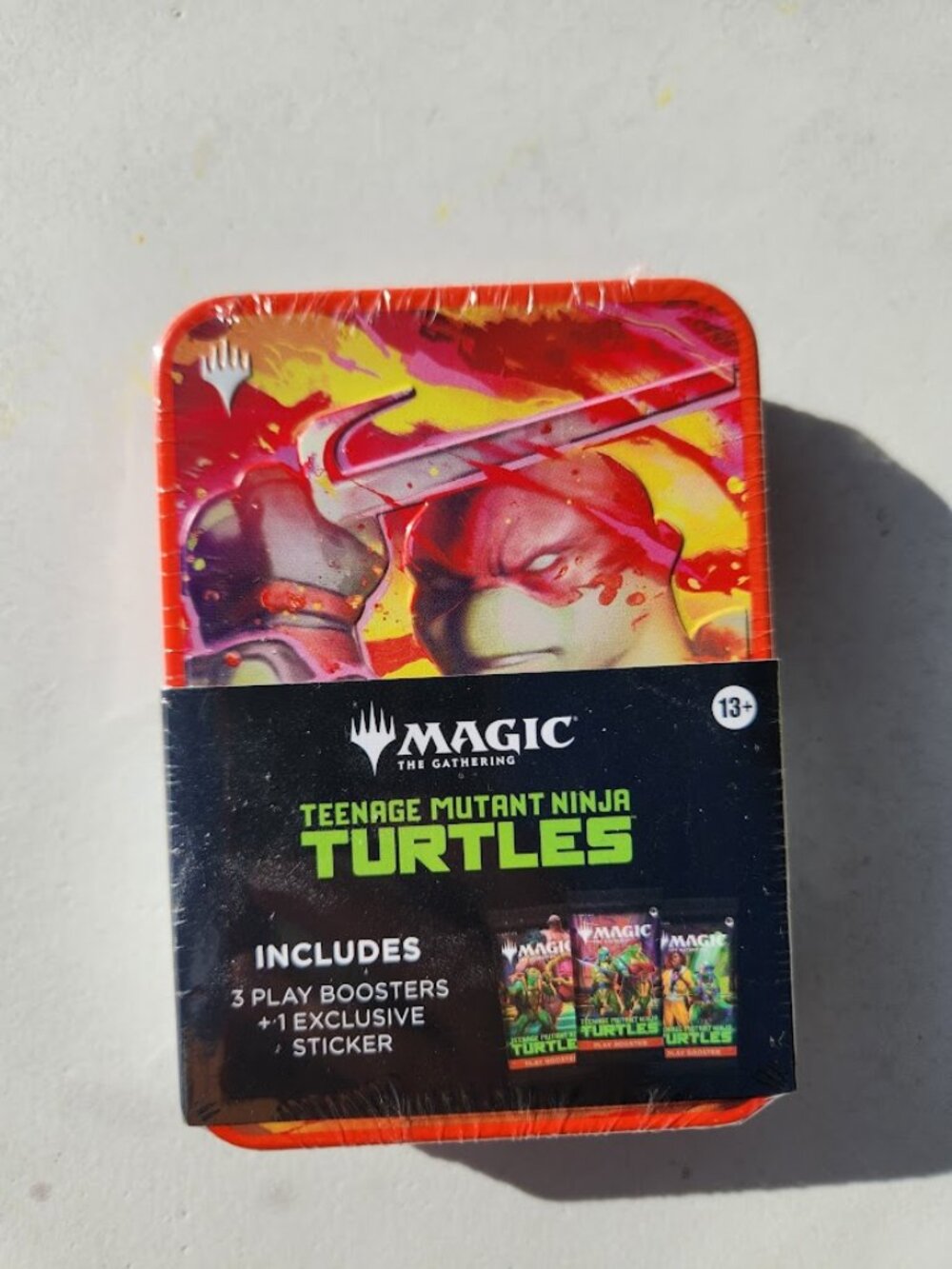 MTG x TMNT Raphael Booster Cards Tin - Factory Sealed New - Magic the Gathering